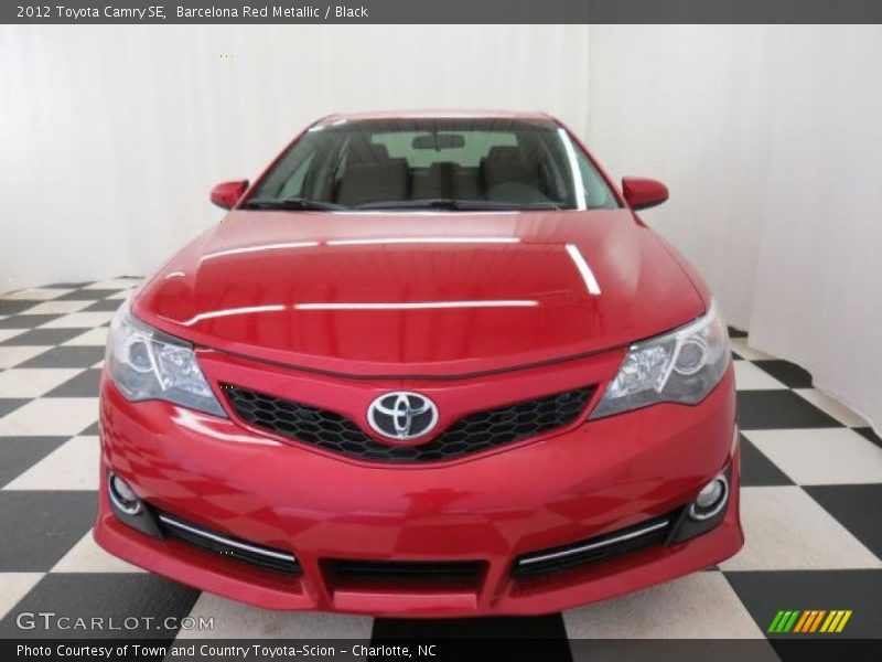 Barcelona Red Metallic / Black 2012 Toyota Camry SE