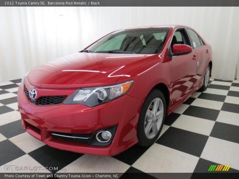Barcelona Red Metallic / Black 2012 Toyota Camry SE