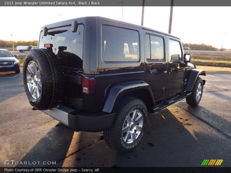 Black / Black 2013 Jeep Wrangler Unlimited Sahara 4x4