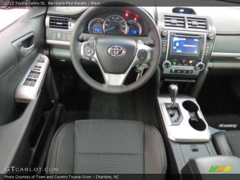 Barcelona Red Metallic / Black 2012 Toyota Camry SE
