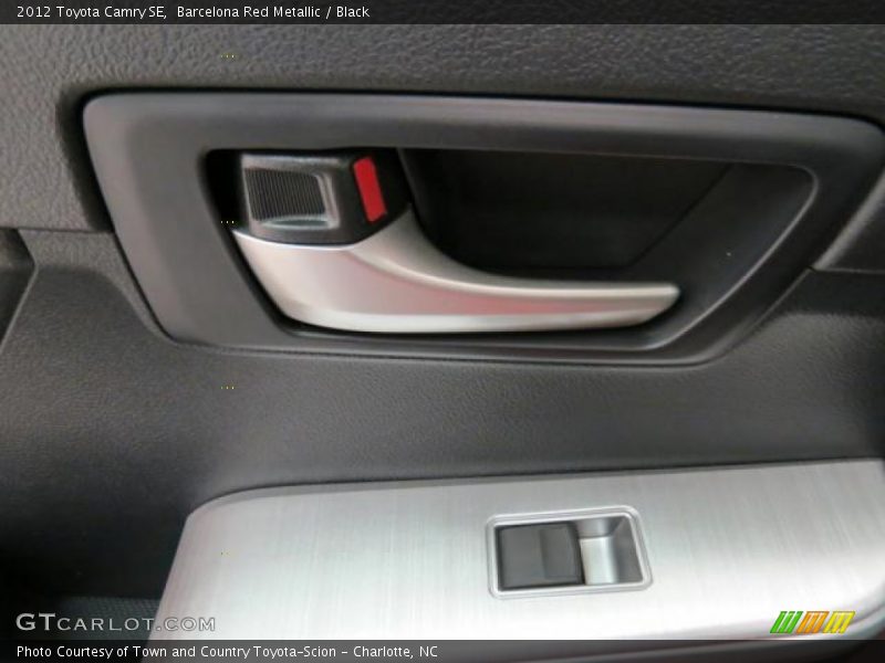 Barcelona Red Metallic / Black 2012 Toyota Camry SE