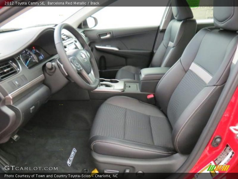 Barcelona Red Metallic / Black 2012 Toyota Camry SE