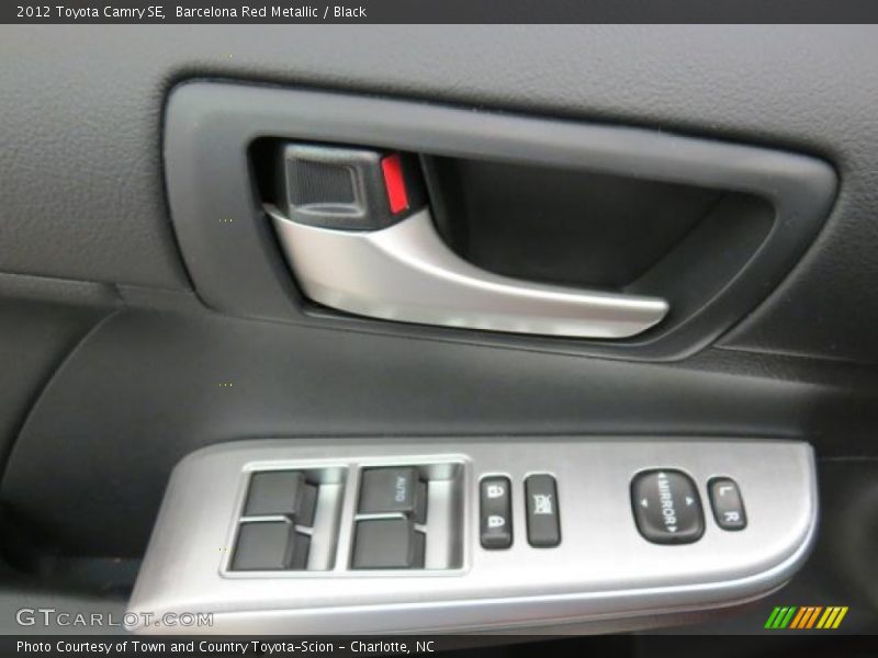 Barcelona Red Metallic / Black 2012 Toyota Camry SE