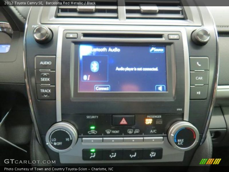 Barcelona Red Metallic / Black 2012 Toyota Camry SE
