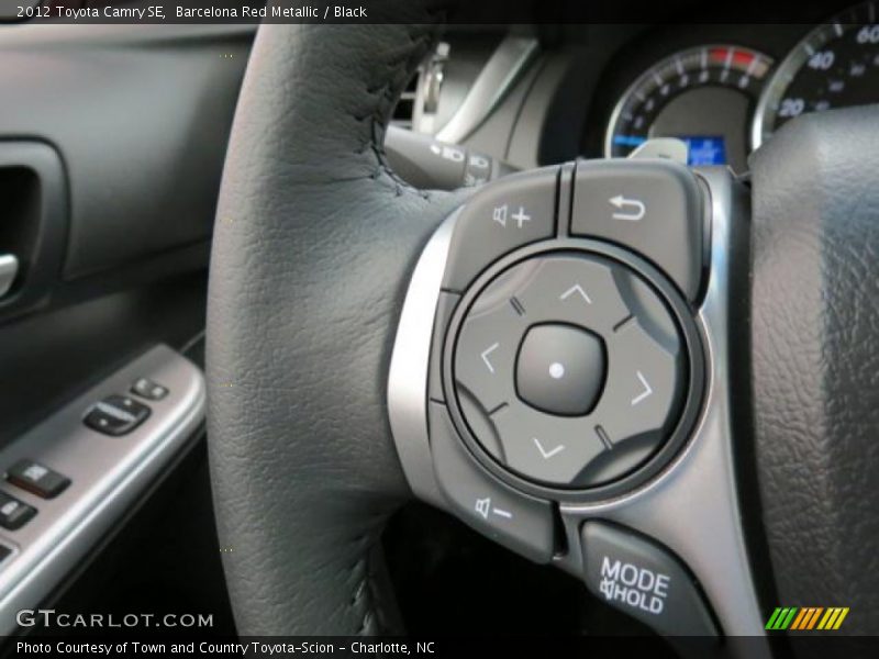 Barcelona Red Metallic / Black 2012 Toyota Camry SE