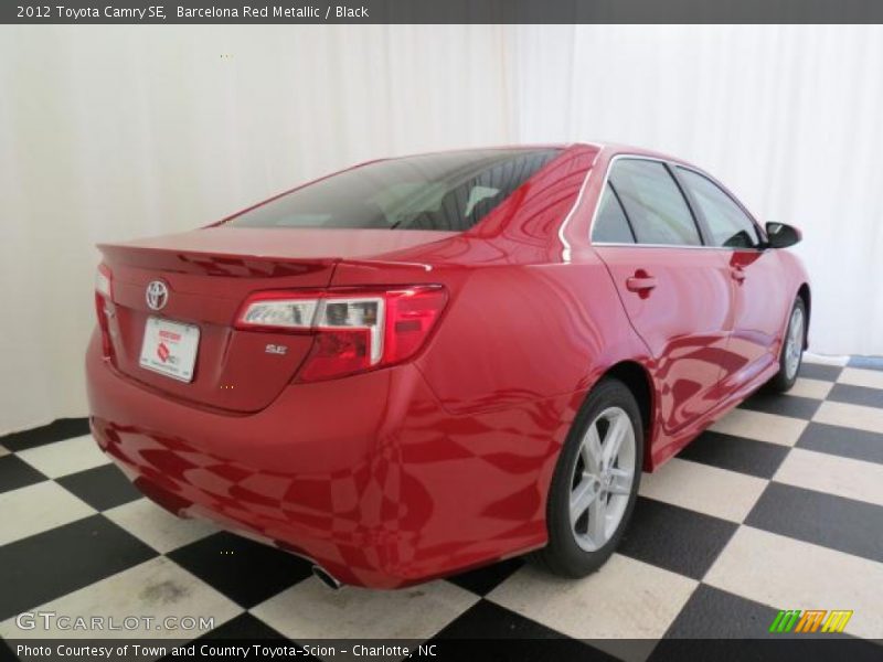 Barcelona Red Metallic / Black 2012 Toyota Camry SE