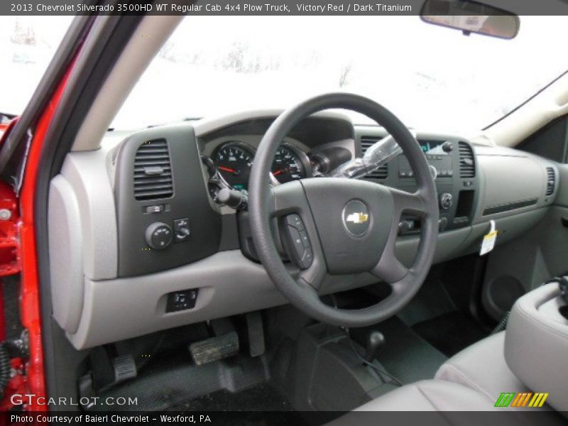 Dashboard of 2013 Silverado 3500HD WT Regular Cab 4x4 Plow Truck