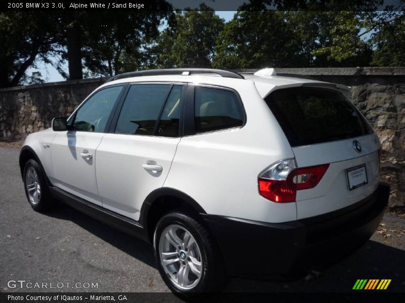 Alpine White / Sand Beige 2005 BMW X3 3.0i