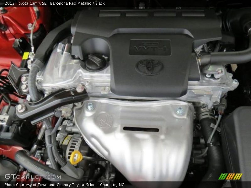 Barcelona Red Metallic / Black 2012 Toyota Camry SE