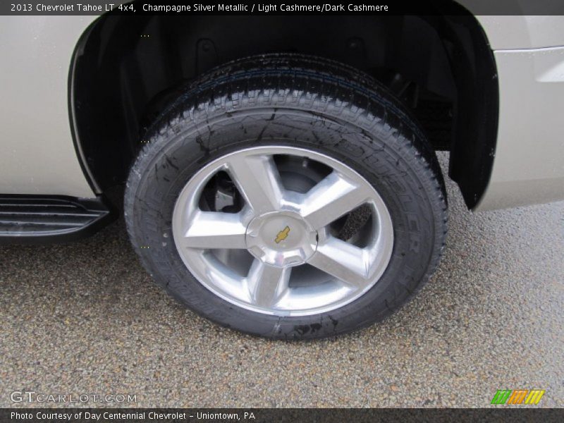 Champagne Silver Metallic / Light Cashmere/Dark Cashmere 2013 Chevrolet Tahoe LT 4x4