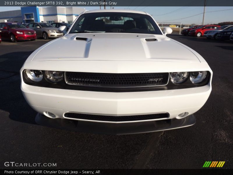 Bright White / Dark Slate Gray 2013 Dodge Challenger SRT8 392