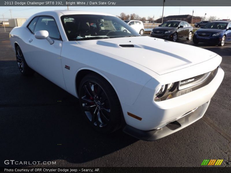 Bright White / Dark Slate Gray 2013 Dodge Challenger SRT8 392