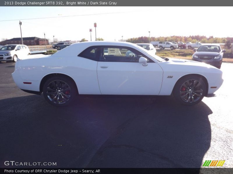 Bright White / Dark Slate Gray 2013 Dodge Challenger SRT8 392