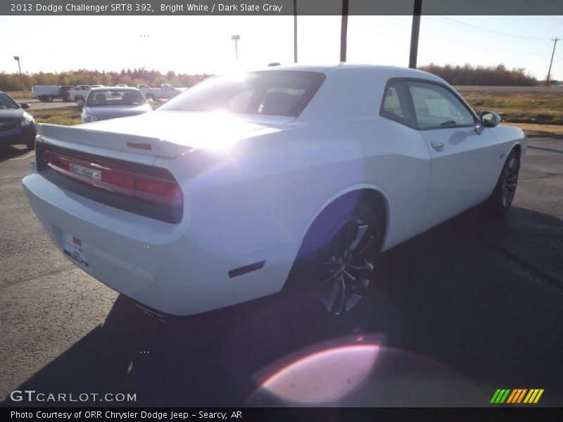 Bright White / Dark Slate Gray 2013 Dodge Challenger SRT8 392