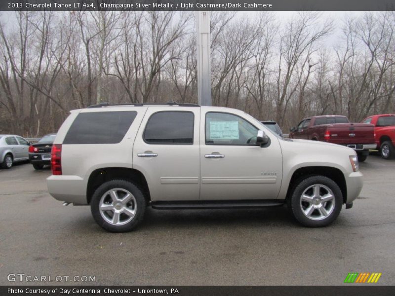 Champagne Silver Metallic / Light Cashmere/Dark Cashmere 2013 Chevrolet Tahoe LT 4x4