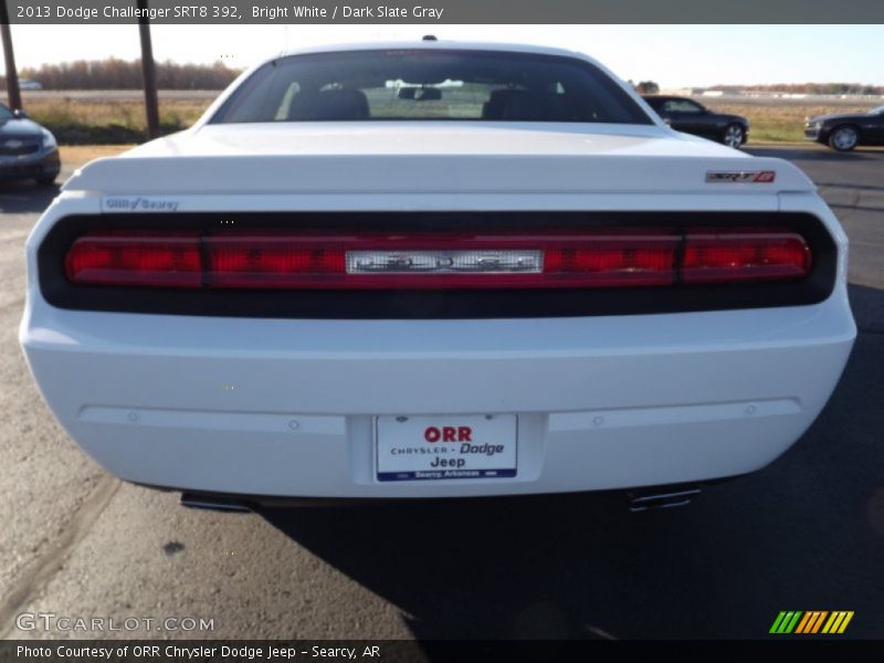 Bright White / Dark Slate Gray 2013 Dodge Challenger SRT8 392