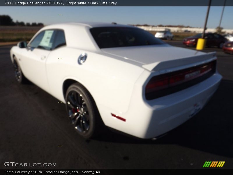 Bright White / Dark Slate Gray 2013 Dodge Challenger SRT8 392
