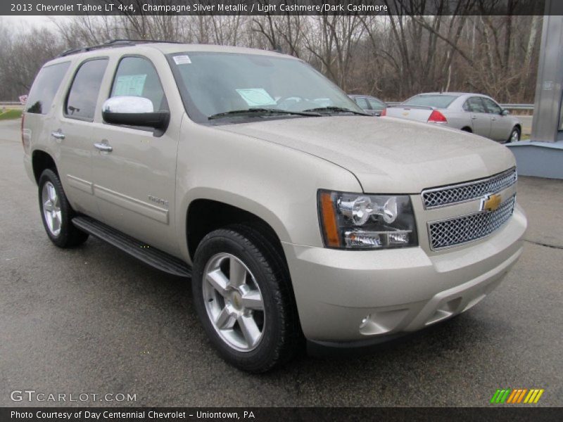 Champagne Silver Metallic / Light Cashmere/Dark Cashmere 2013 Chevrolet Tahoe LT 4x4