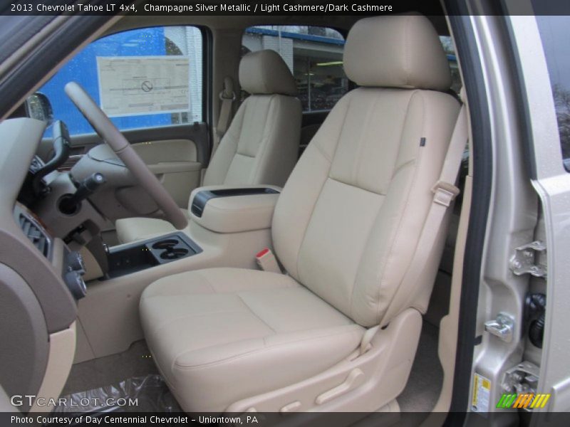 Champagne Silver Metallic / Light Cashmere/Dark Cashmere 2013 Chevrolet Tahoe LT 4x4
