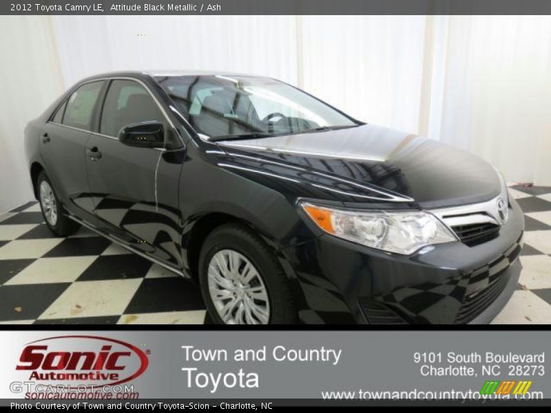 Attitude Black Metallic / Ash 2012 Toyota Camry LE