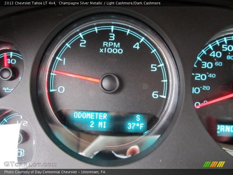 Champagne Silver Metallic / Light Cashmere/Dark Cashmere 2013 Chevrolet Tahoe LT 4x4