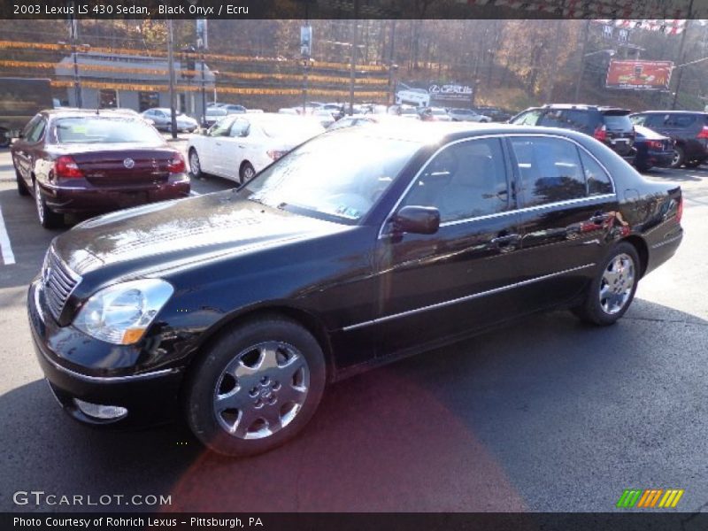 Black Onyx / Ecru 2003 Lexus LS 430 Sedan