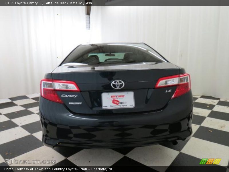 Attitude Black Metallic / Ash 2012 Toyota Camry LE
