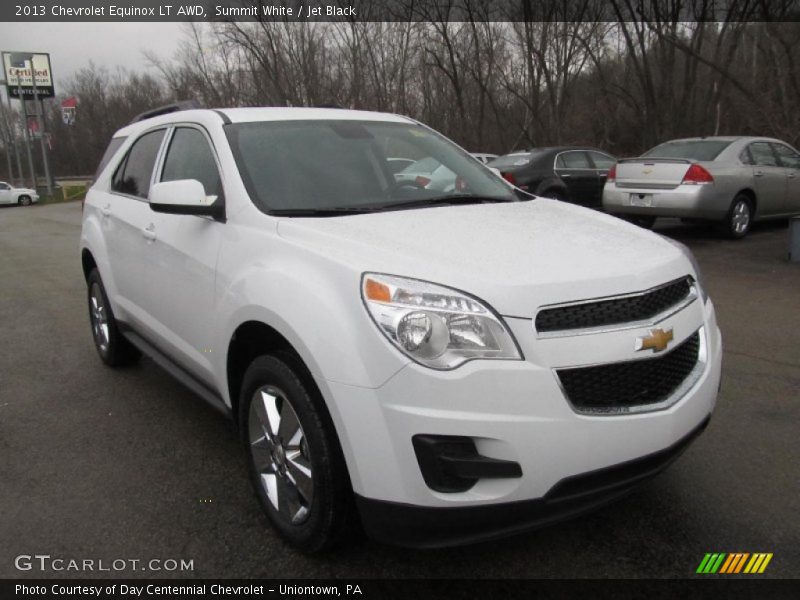 Summit White / Jet Black 2013 Chevrolet Equinox LT AWD