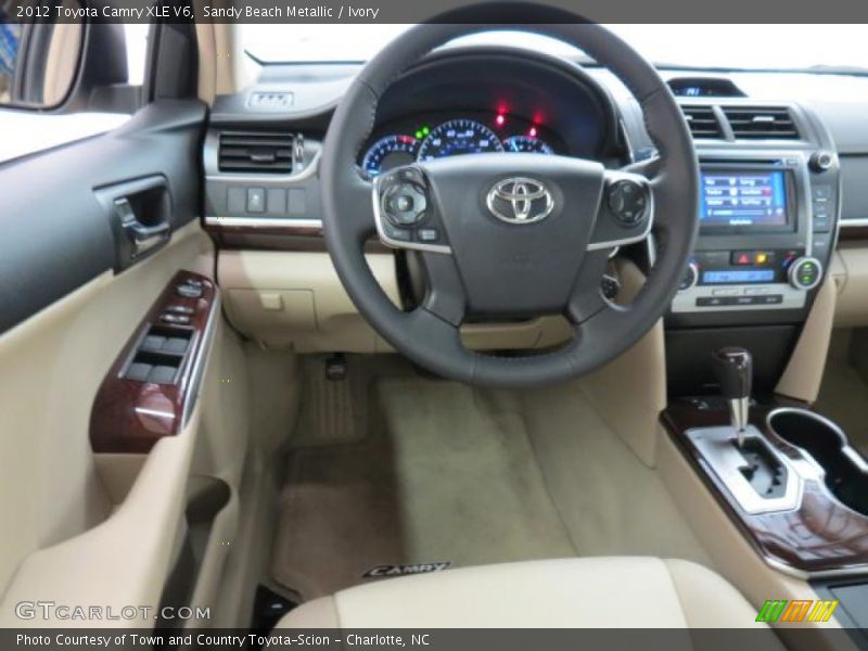 Sandy Beach Metallic / Ivory 2012 Toyota Camry XLE V6