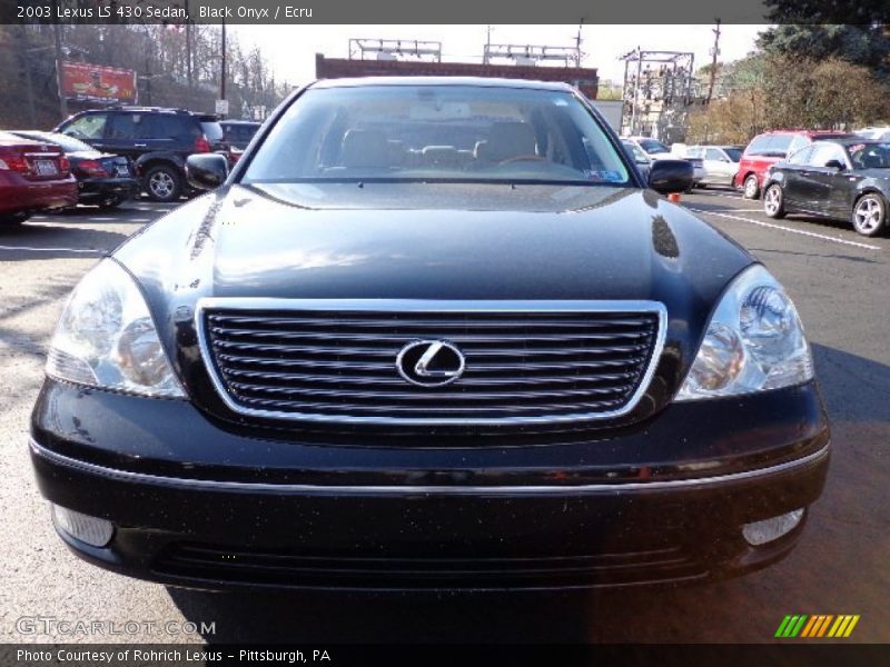 Black Onyx / Ecru 2003 Lexus LS 430 Sedan