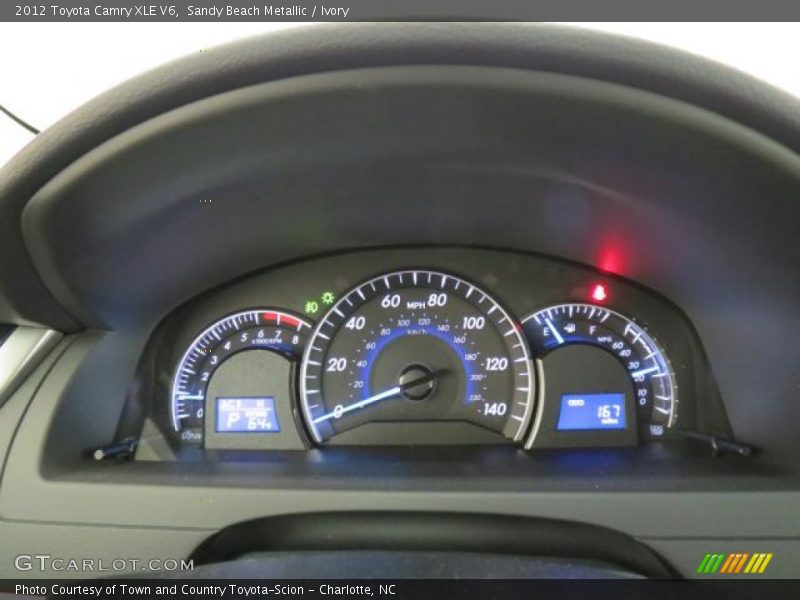 Sandy Beach Metallic / Ivory 2012 Toyota Camry XLE V6