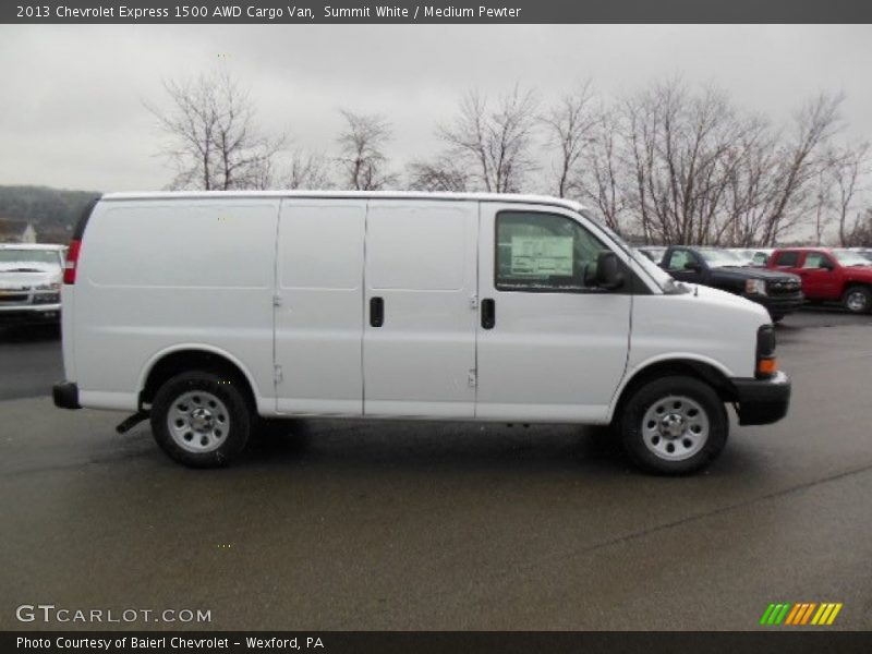 Summit White / Medium Pewter 2013 Chevrolet Express 1500 AWD Cargo Van