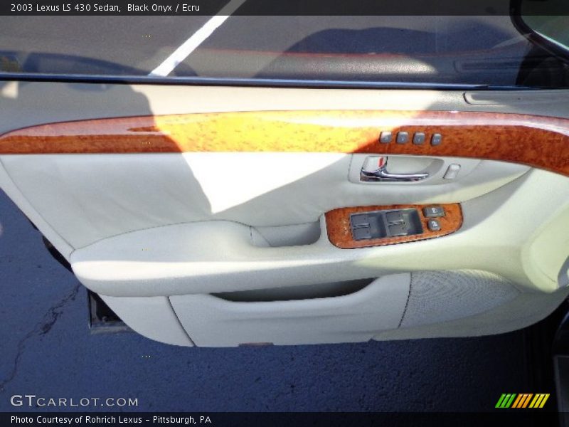 Black Onyx / Ecru 2003 Lexus LS 430 Sedan