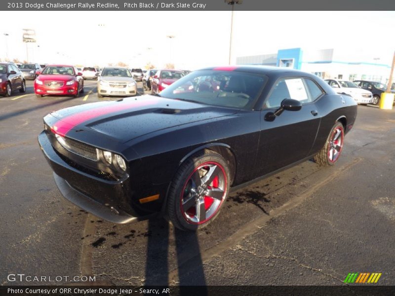 Pitch Black / Dark Slate Gray 2013 Dodge Challenger Rallye Redline