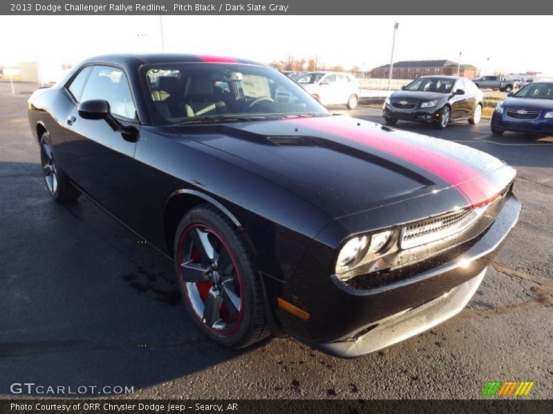 Pitch Black / Dark Slate Gray 2013 Dodge Challenger Rallye Redline