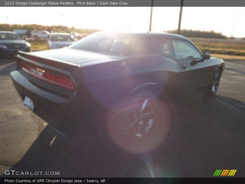 Pitch Black / Dark Slate Gray 2013 Dodge Challenger Rallye Redline