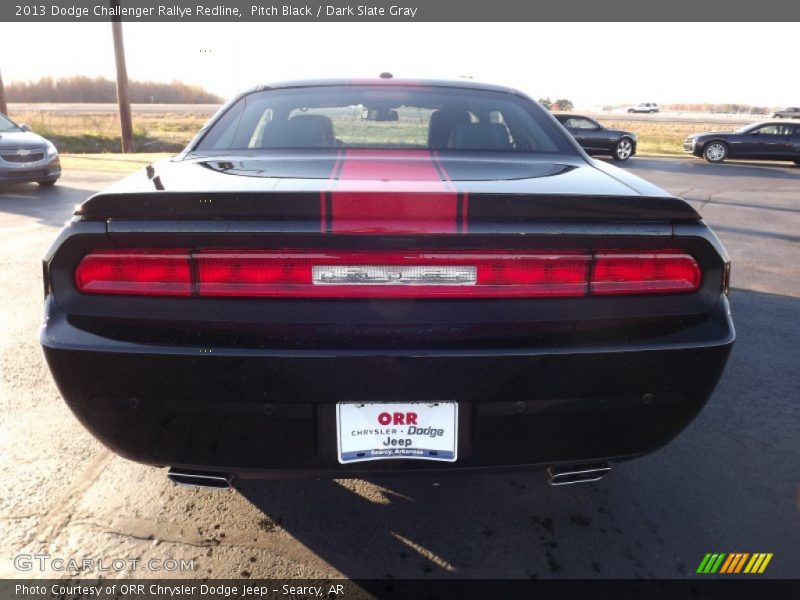 Pitch Black / Dark Slate Gray 2013 Dodge Challenger Rallye Redline