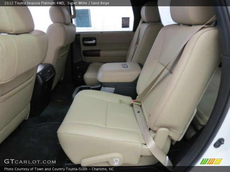 Rear Seat of 2012 Sequoia Platinum 4WD