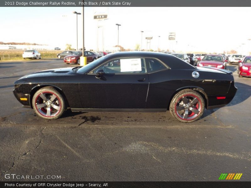 Pitch Black / Dark Slate Gray 2013 Dodge Challenger Rallye Redline