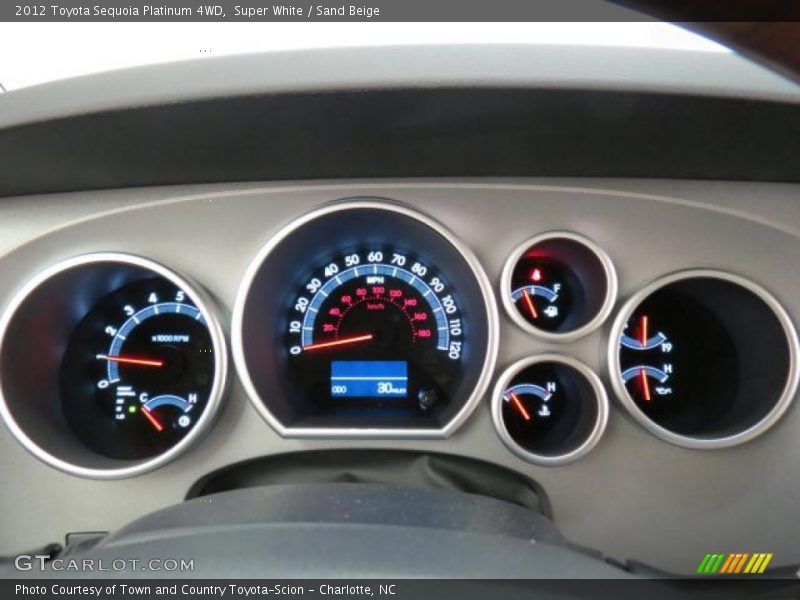  2012 Sequoia Platinum 4WD Platinum 4WD Gauges