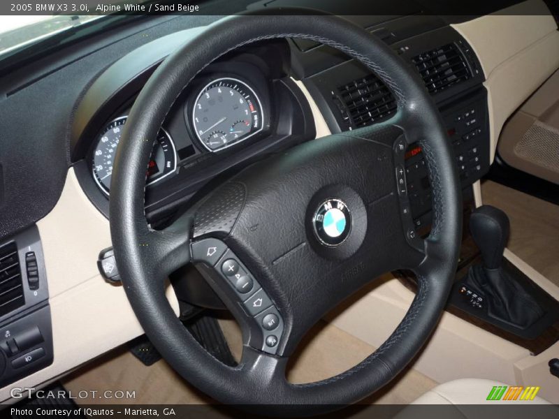 Alpine White / Sand Beige 2005 BMW X3 3.0i