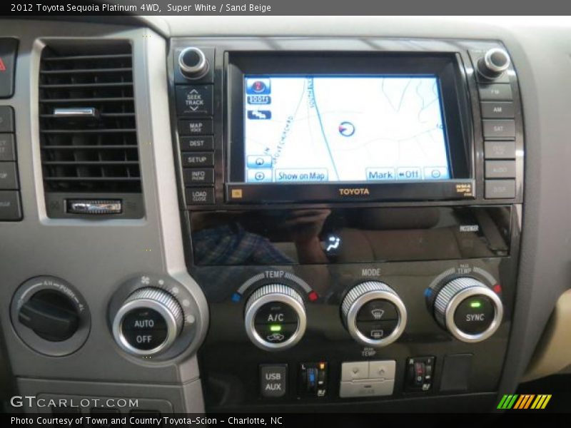 Controls of 2012 Sequoia Platinum 4WD