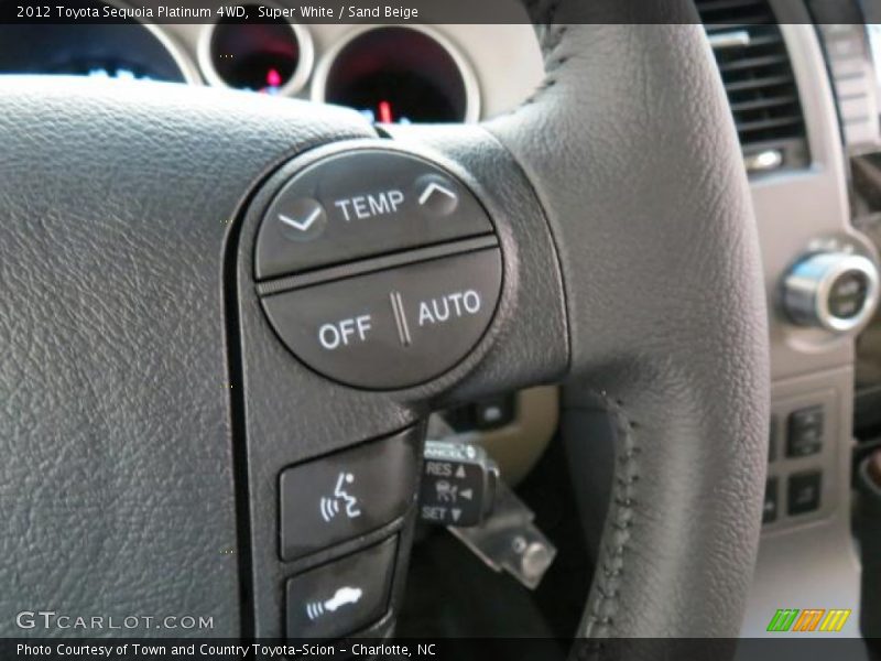 Controls of 2012 Sequoia Platinum 4WD
