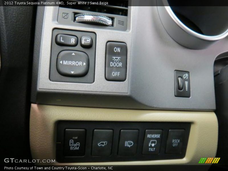 Controls of 2012 Sequoia Platinum 4WD