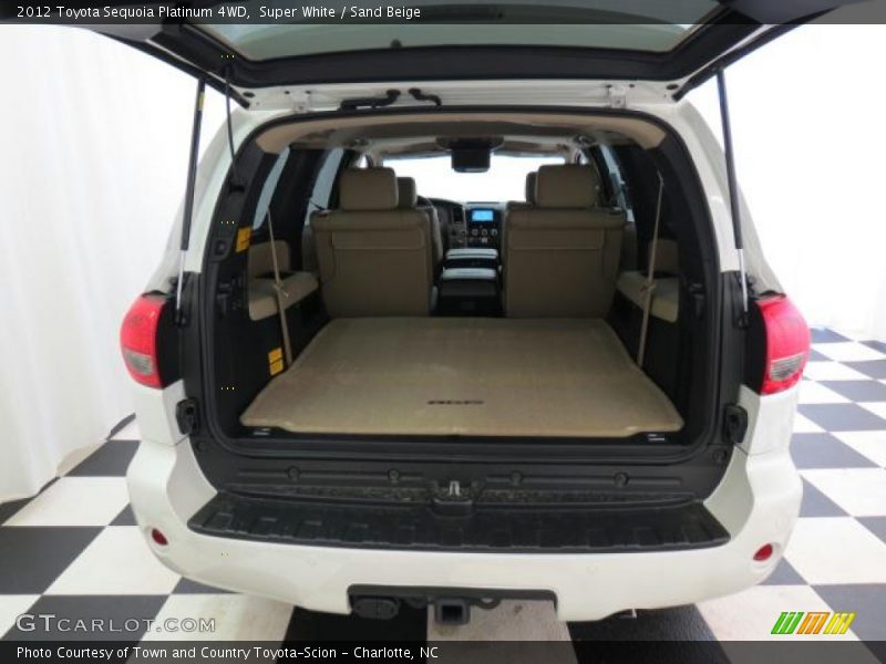 Super White / Sand Beige 2012 Toyota Sequoia Platinum 4WD