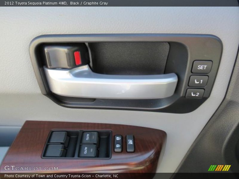 Controls of 2012 Sequoia Platinum 4WD