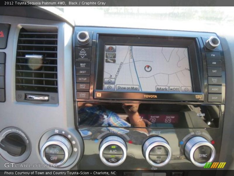 Controls of 2012 Sequoia Platinum 4WD