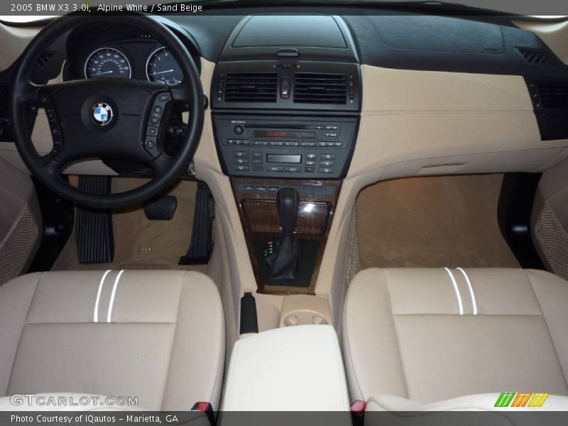 Alpine White / Sand Beige 2005 BMW X3 3.0i
