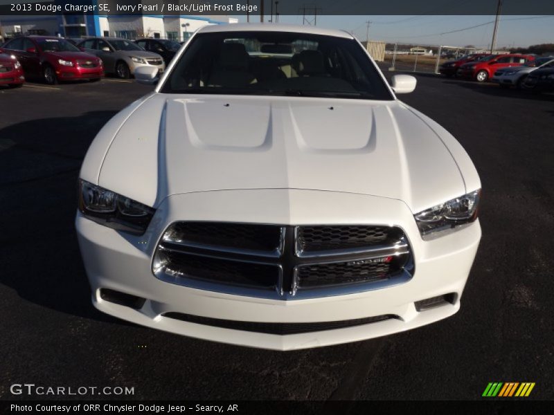 Ivory Pearl / Black/Light Frost Beige 2013 Dodge Charger SE