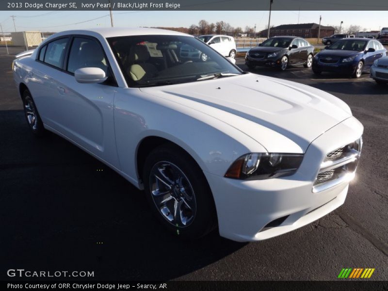 Ivory Pearl / Black/Light Frost Beige 2013 Dodge Charger SE
